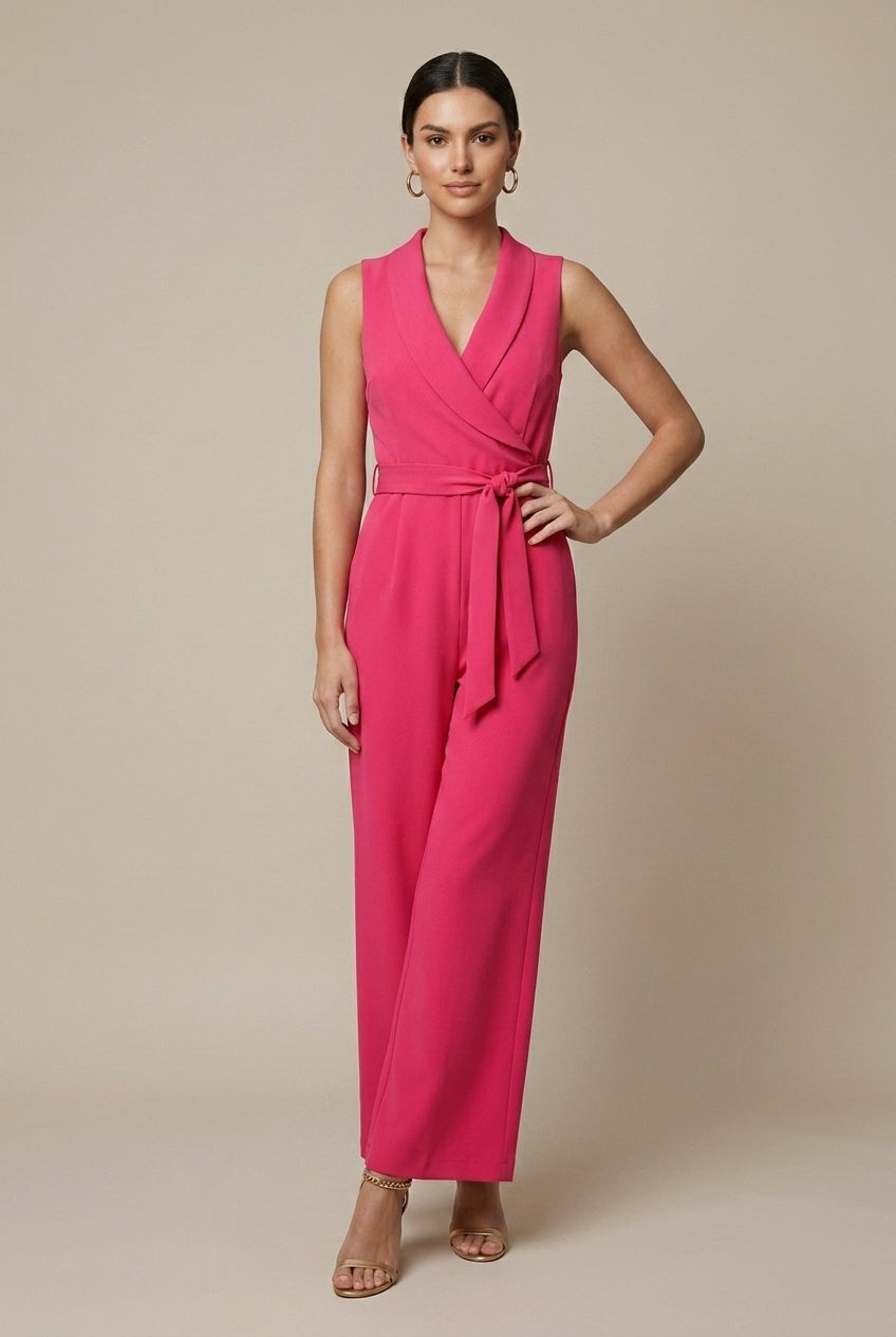 Lucy | Weites Bein Langarm Jumpsuit