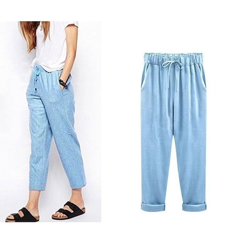 Ulkka | Damen Sommer Bequem Hosen | Leicht