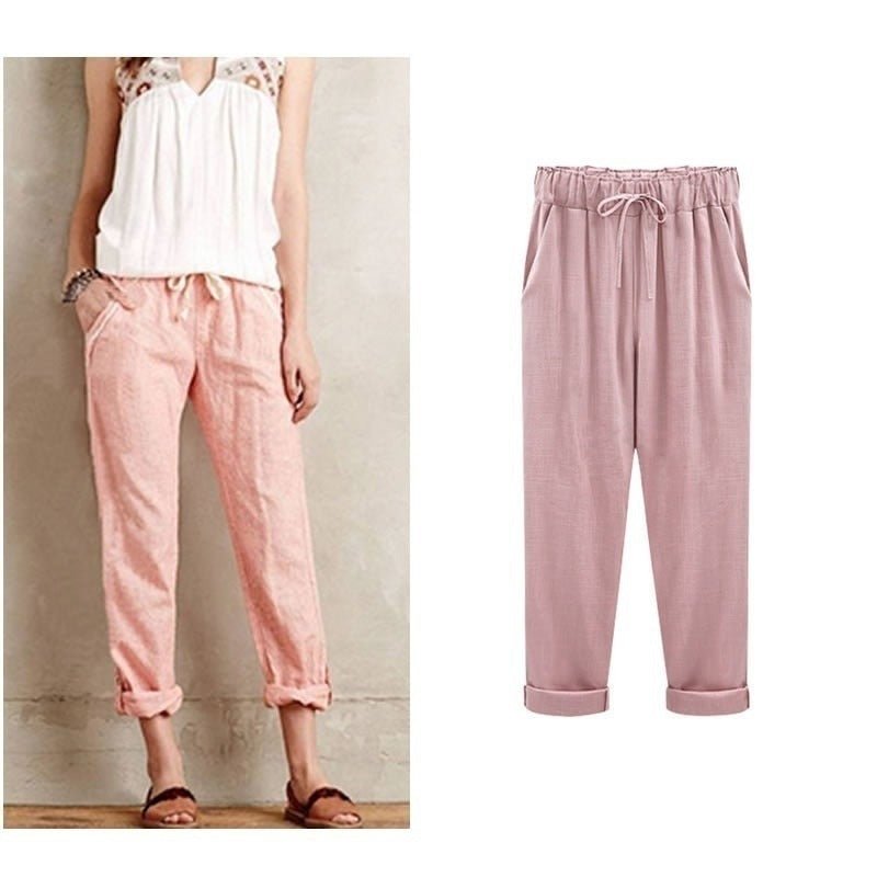 Ulkka | Damen Sommer Bequem Hosen | Leicht